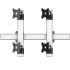 VESA Wall Mount for 4 Monitors 2x2 Quick Release Two Orientations