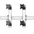 VESA Wall Mount for 4 Monitors 2x2 Quick Release Two Orientations