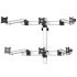 VESA Wall Mount for 6 Monitors 3X2 w/ Quick Release