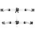 VESA Wall Mount for 6 Monitors 3X2 w/ Quick Release