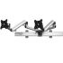 Dual Full Motion Wall Mount Quick Release w/ Simultaneous Slider