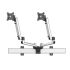 Dual Full Motion Wall Mount Quick Release w/ Simultaneous Slider