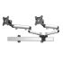 Dual Full Motion Wall Mount Quick Release w/ Simultaneous Slider