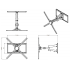 55" & above Full Motion TV Wall Mount - Dual Arm MW-8A1VB