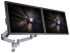 Dual Monitor Wall Mount w/ Spring Arm & Quick Release
