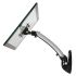 Monitor Single Spring Arm Wall Mount - Silver