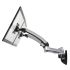 Dual Monitor Wall Mount w/ Spring Arms Silver