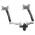 Dual Monitor Wall Mount for Apple w/ Spring Arms Silver