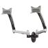 Dual Monitor Wall Mount for Apple w/ Spring Arms Silver