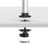 7-in-1 T Slot Desk Pole 5.9"