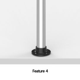 19.7" Pole with 7-in-1 Base