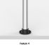 7-in-1 T Slot Desk Pole 5.9"