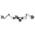 Triple Apple VESA Mount for Slatwall w/ Quick Release