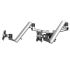 Dual Apple VESA Mount for Slatwall w/ Quick Release & Full Motion