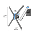 TV Slatwall Mount - Height Adjustable Rotating & Quick Release