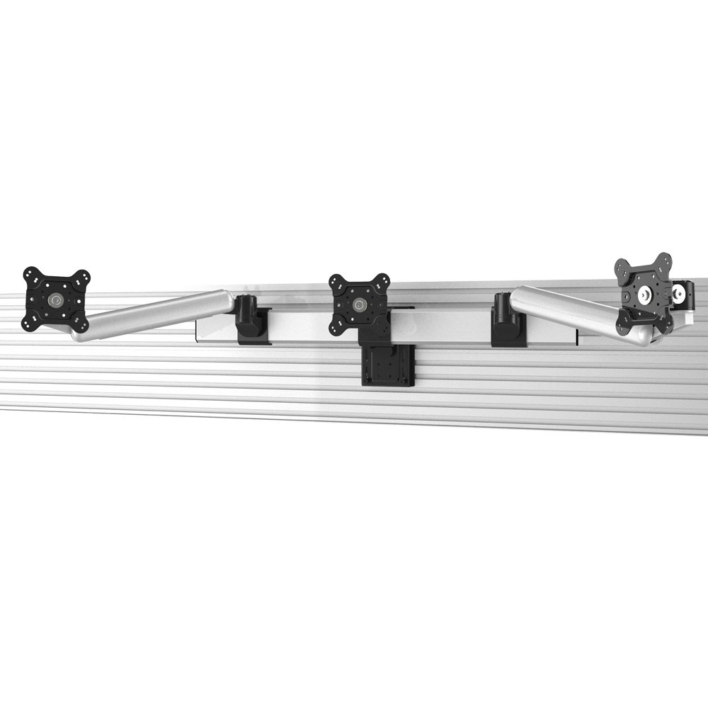 Triple VESA Mount for Slatwall Quick Release up to 32" Monitors