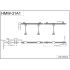 Triple Monitor Wall Mount w/ Full Swing Single Arms Horizontal