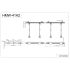 VESA Wall Mount for 4 Monitors w/ Full Swing Double Arms