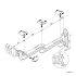 Monitor Track Mount w/ Laterally Adjustable Arms