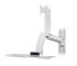 Sit-Stand Track Mount w/ Articulating Monitor Arm & Keyboard Tray