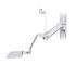 Sit-Stand Track Mount w/ Articulating Monitor Arm & Keyboard Tray