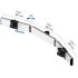 Dual VESA Mount for Slatwall Quick Release w/ Dual Arm