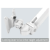 Sit-Stand Track Mount w/ Articulating Monitor Arm & Keyboard Tray