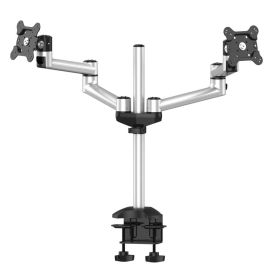 Dual Monitor Stand Side by Side w/ Quick Release & Dual Arms