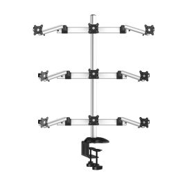 9 Monitor Desk Mount w/ Quick Release Spring Arms & Low Profile
