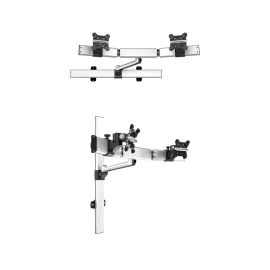 Dual Monitor Wall Mount for Apple Quick Release Single Arm Extension