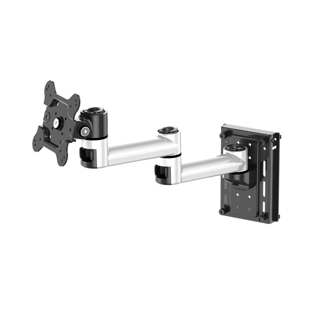 VESA Mount for Slatwall w/ Quick Release Dual Arm