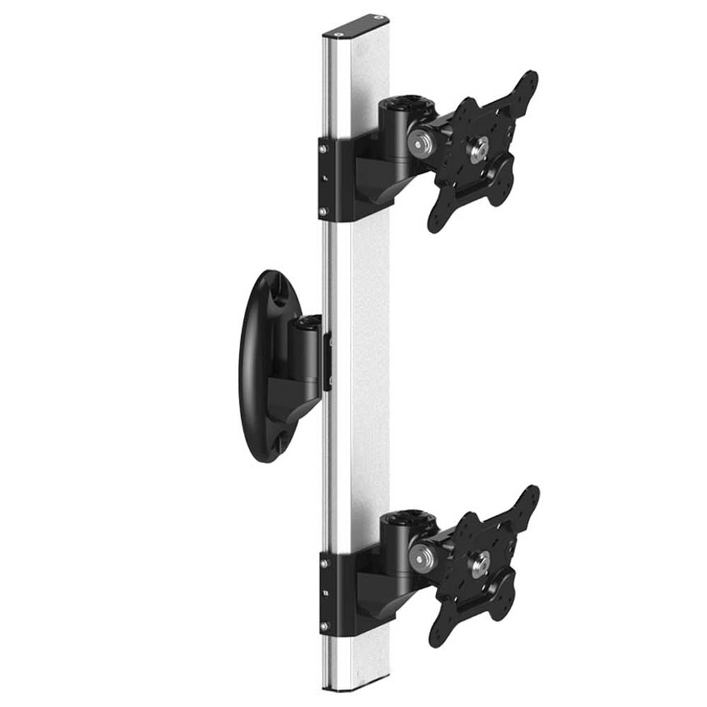 Dual VESA Wall Mount Top-Down w/ Quick Release & Low Profile