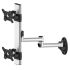 Dual VESA Wall Mount Top-Down w/ Quick Release & Dual Arm
