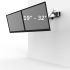Dual VESA Wall Mount Quick Release Two Orientations w/ Spring Arms