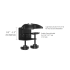 Dual Monitor Desk Mount Straight or Oval Low Profile w/ Quick Release
