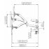 Triple Monitor Desk Mount w/ Spring Arms Black