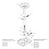 Speaker Ceiling Mount for Large Satellite Type SP-OS04