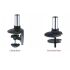 Triple Monitor Desk Mount w/ Spring Arms Black