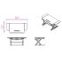 Sit-Stand Desk Converter - Dynamically Height Adjustable Wood Color