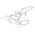 Keyboard Tray - Fully Adjustable w/ Clamp, B-Bearing Lever