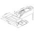Keyboard Tray - Fully Adjustable w/ Platform, B-Bearing Lever