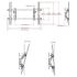 32 to 71" Tilting TV Wall Mount Aluminum MW-5T1S Silver