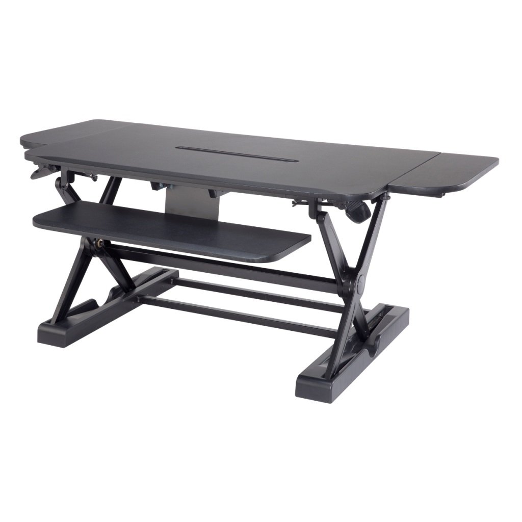 Sit-Stand Desk Converter - Dynamically Height Adjustable Black